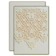 Buy Budget Wedding Invitations online, Islamic Wedding cards in UK, White Laser cut wedding invitations